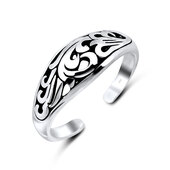Toe Ring Circular with Decorative Design TR-433